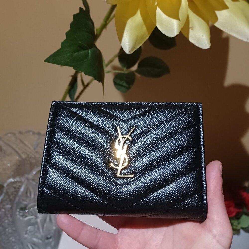 Authentic Yves Saint Laurent Wallet (quilted)